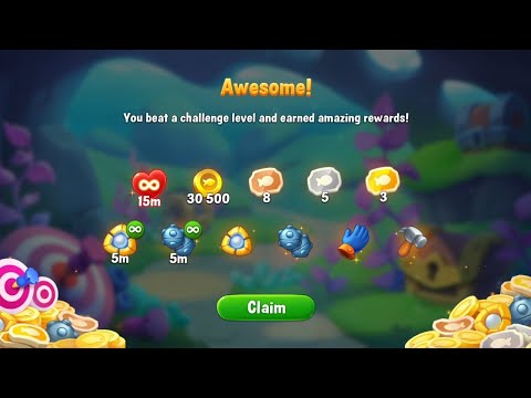@Fishdom Challenge Level 2 Stage 1 - 3 Finished. It's very Hard.