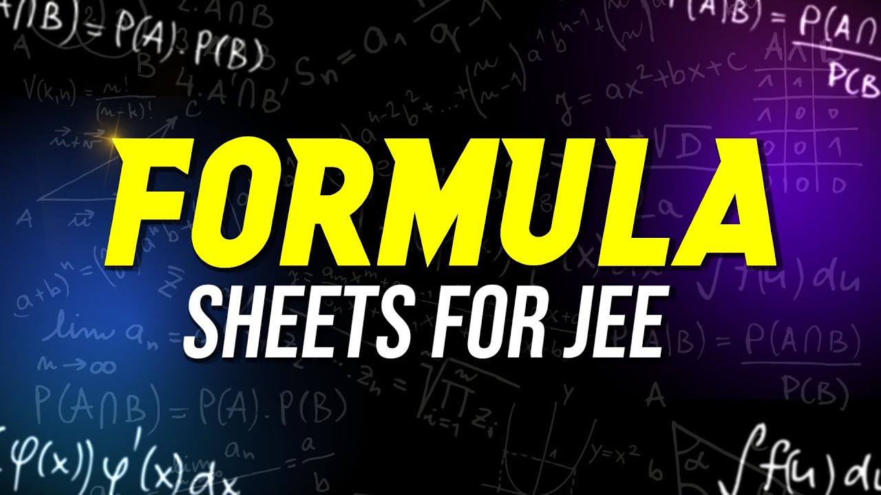 🔥 FREE Formula Sheets & Revision Notes for Entire IIT JEE Syllabus (PCM) | MathonGo | Anup Sir