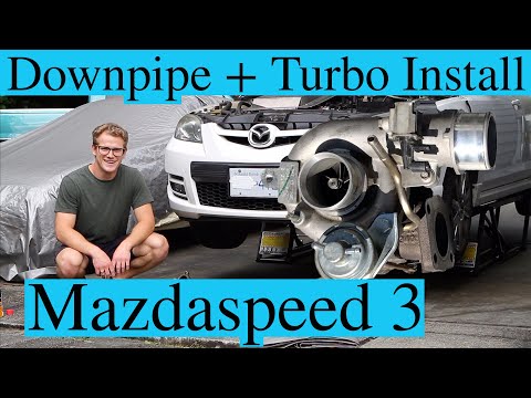Mazdaspeed3 High Flow Cat Downpipe + KO4 Turbo Replacement