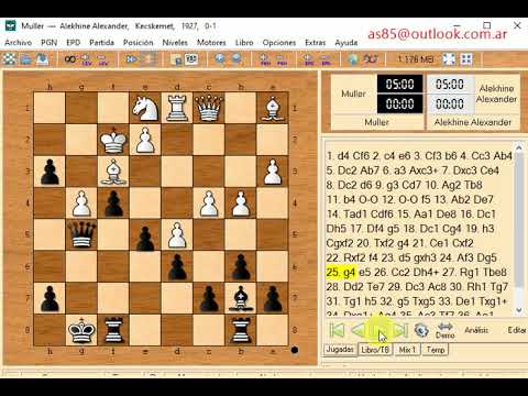 Alekhine  Aleksandrovich and muller  0 1     937