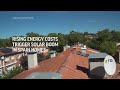 Rising energy costs trigger solar boom in Spain homes - Video