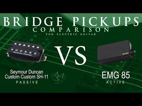 Seymour Duncan CUSTOM CUSTOM SH-11 vs EMG 85 - Bridge Pickup Guitar Tone Comparison Demo