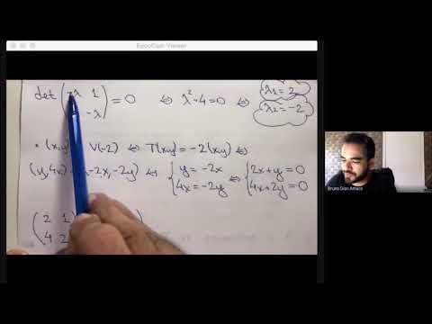 Álgebra Linear - Aula 37, parte 2: Autovalor e Autovetor de um Operador Linear
