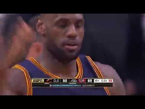 LeBron James Steal & Fast Break | Cavaliers vs Raptors | NBA PLAYOFFS | 5.23.16