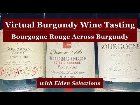 Virtual Burgundy Wine Tasting | Bourgogne Rouge From Across Burgundy