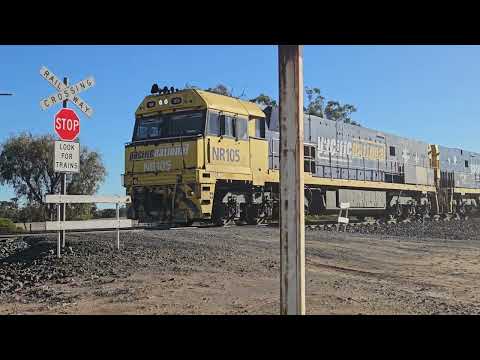 3XM4 PN Steelie + intermodal to Melbourne, 1508, 3/7/24, Dimboola Loop VIC.