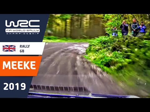 MEEKE onboard - FASTEST in SHAKEDOWN! - Rally GB 2019 - Toyota Yaris WRC Rally Car.