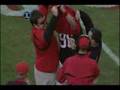 Brandon Coutu changes jerseys on the field