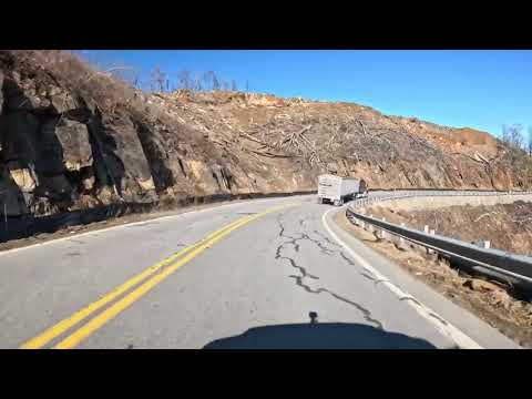 Virginia Driving - Meadows of Dan Virginia to Stuart Virginia - Winter