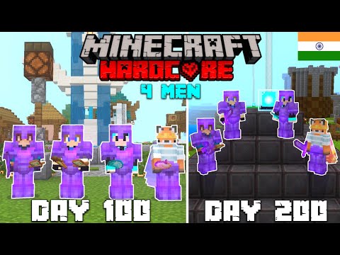 We Survived 200 Days In Minecraft Hardcore (HINDI)
