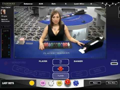 VIG live baccarat, dealer Angie