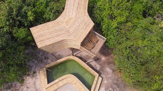 2023 Building Bamboo Living House With Swimming Pools