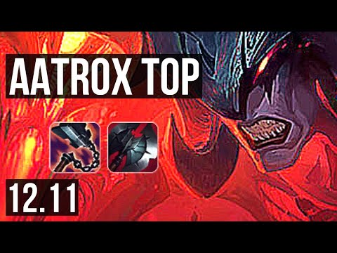 AATROX vs GRAVES (TOP) | 12/0/1, 8 solo kills, Legendary, 900+ games | KR Master | 12.11