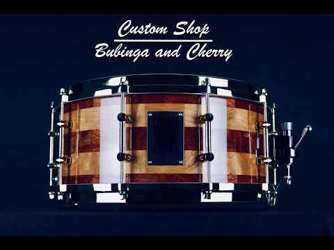 Bubinga and Cherry Snare Drum Demo - Primas Custom Drums - Custom Shop - 14x6.25"