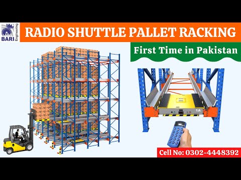Radio Shuttle Racking System, Mobile Racking System, Warehouse Racking, Bari Engineering 03024448392