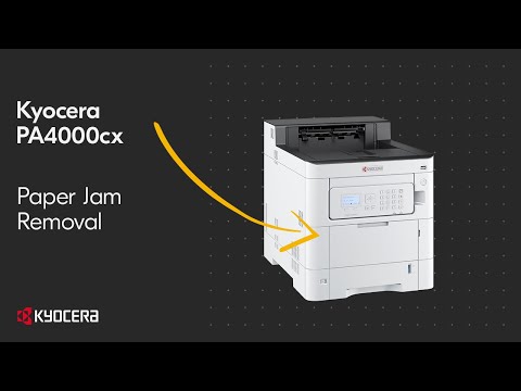 Kyocera PA4000cx — устранение замятий бумаги