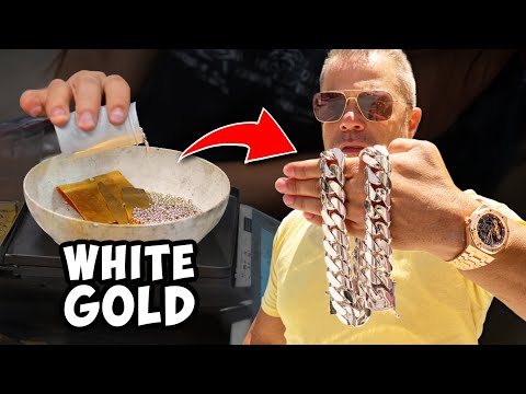 Making a White Gold Cuban Chain – This Process is Insane!