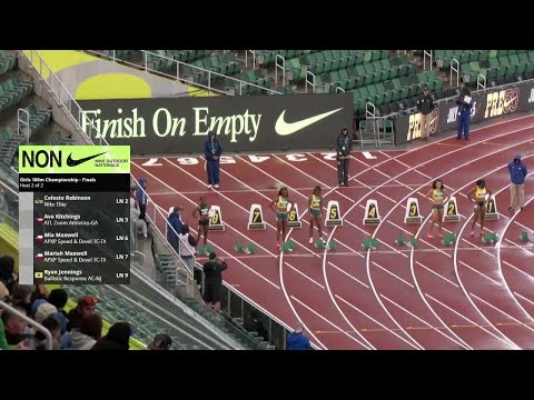 Girls Championship 100m Final Heat 2 - Nike Outdoor Nationals 2025 [Full Race Replay]
