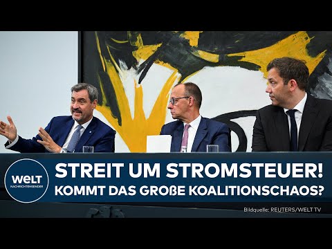 Video Thumbnail: STROMSTEUER-SENKUNG: CDU und SPD ringen um Kompromiss im Koalitionsausschuss
