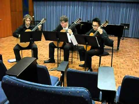 The Griffith Guitar Trio. Playing Phillip Houghton Suite of six trios 1. Aubade...morning song