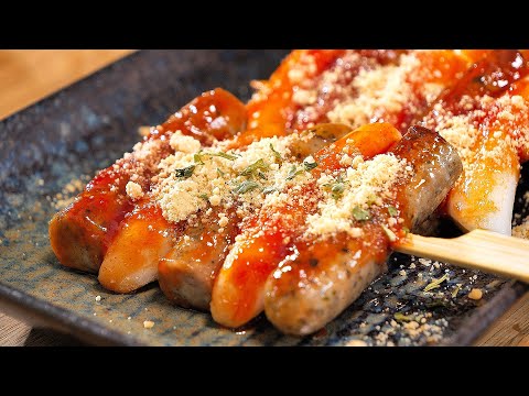 Delicious Korean Street Food Made with the Best German Bratwurst : Nürnberger Bratwurst