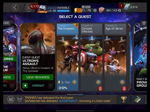 MCOC Event Quest: Ultron Assault (Variant Completion)