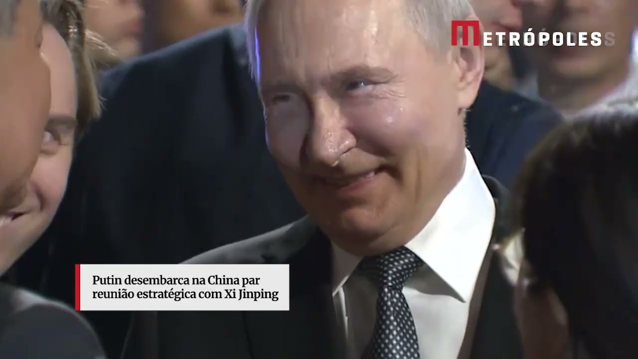 Putin desembarca na China para reunião estratégica com Xi Jinping