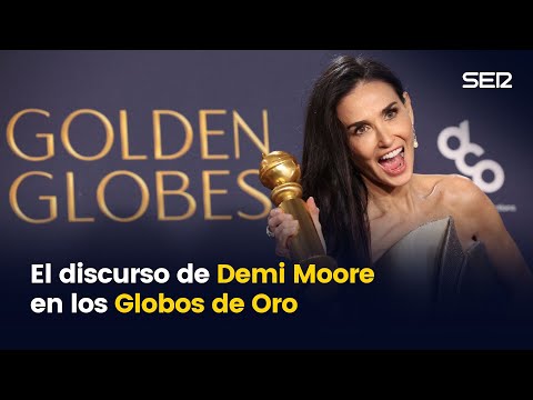El discurso de Demi Moore tras ganar su primer Globo de Oro