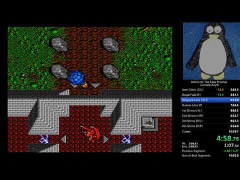 Ultima VI: The False Prophet (SNES) - Any% - Speedrun - 10m07s