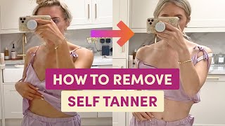 3 Steps to Remove Self Tanner Fast! I COCO & EVE
