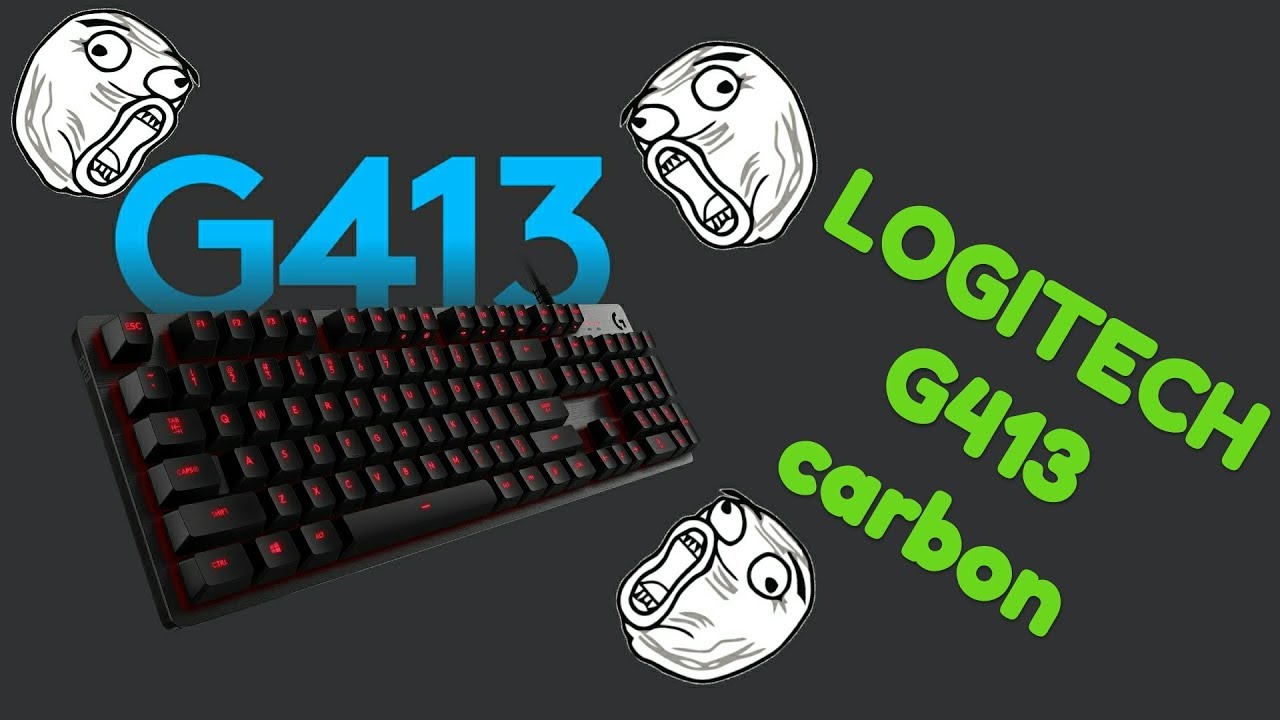 Клавиатура Logitech G413 Carbon механическая черный USB Multimedia for gamer LED