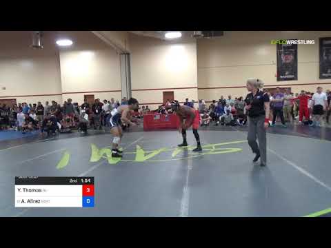 2018 Marine Corps US Open/UWW Junior Freestyle 65 Rnd Of 16 - Yahya Thomas (NU) Vs. Andrew Alirez