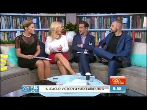 Jason "Jabba" Davis on Weekend Sunrise February 23rd 2014.