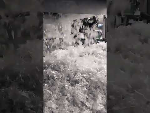 Plastic Film Granulator Trial Run