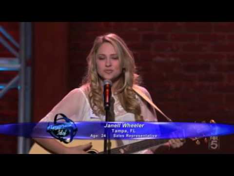 AMERICAN IDOL 9 contestant Janell Wheeler performing 