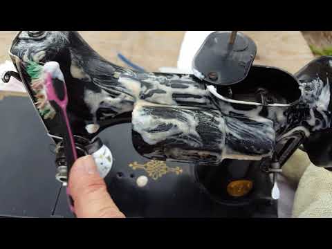 Singer featherweight beginning cleanup and restoration
