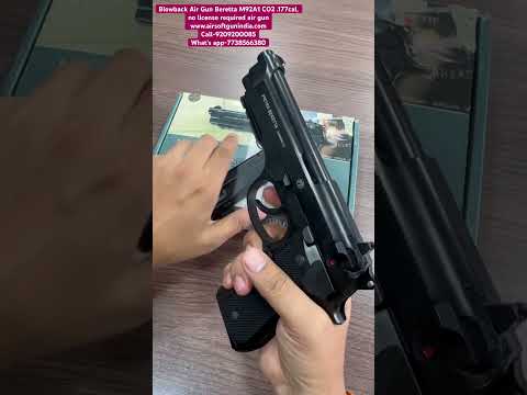 Blowback Air Gun Beretta M92A1 CO2 .177cal #beretta #berettam9a1 #shortsvideo #airgun #umarex #toys