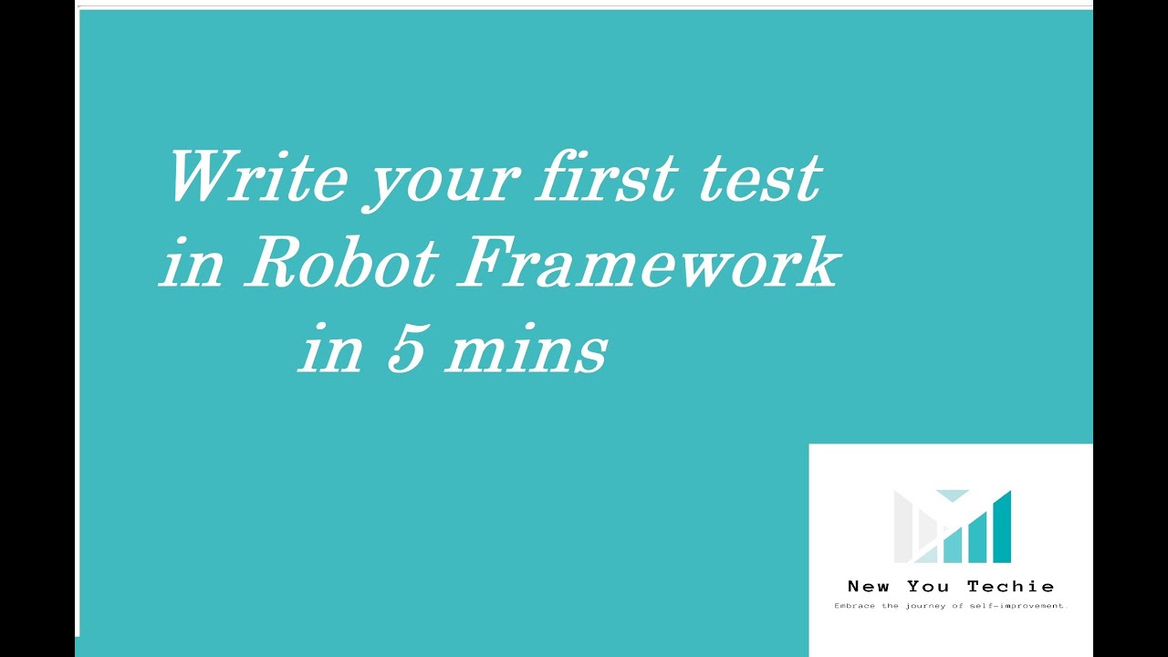 First test in Robot Framework in 5mins
