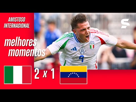 Gols e lances de Venezuela x Itália