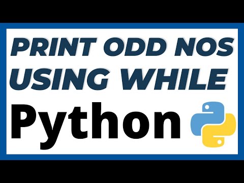 Python Program To Print Odd Numbers In A List Using Whileloop