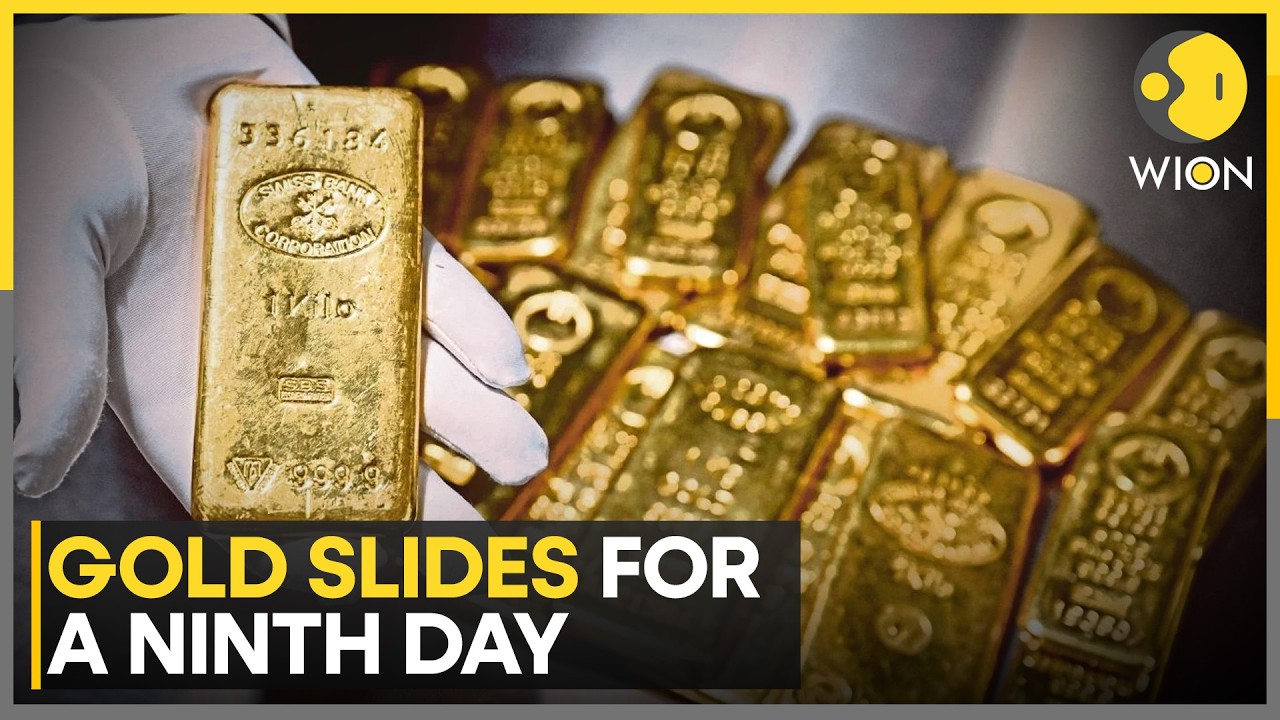 Gold Prices Crash: 9-Day Losing Streak as Rising Rates Hit Safe Haven Demand | WION