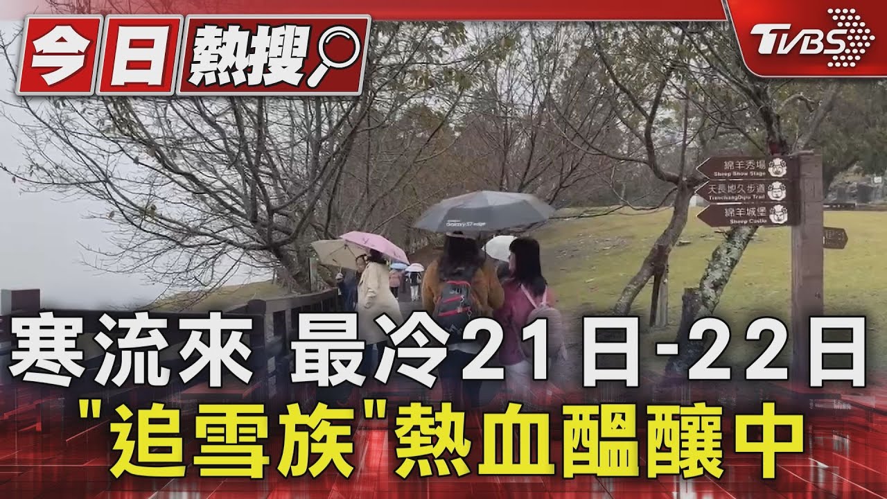寒流來!最冷21日至22日 「追雪族」熱血醞釀中