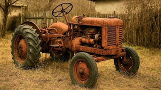 Full restoration of the engine on the old tractor/engine repair on the retro tractor IUMZ 6