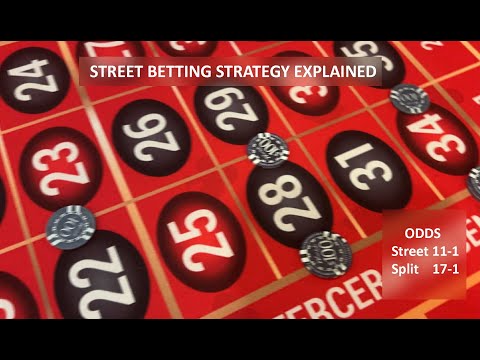 Street bet strategy: 4 spins - when I want to play roulette and not risk a lot, I play 5 streets.
