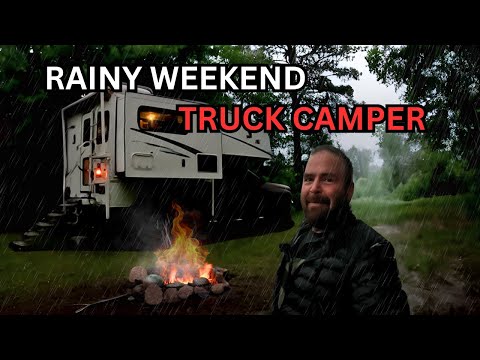 Cozy Rainy Weekend in the Truck Camper.