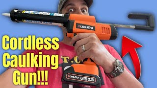 This Olmlmo Cordless Battery Operated Caulk Gun is a GAME CHANGER!