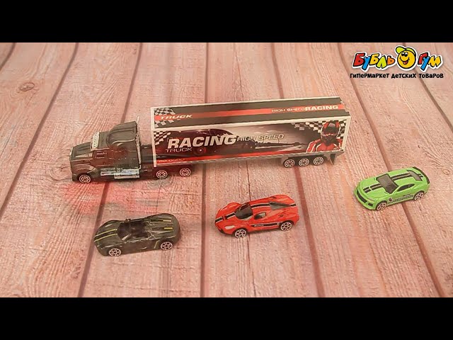 Набор игровой DIE-CAST TRUCK Фура и три автомобиля - видео