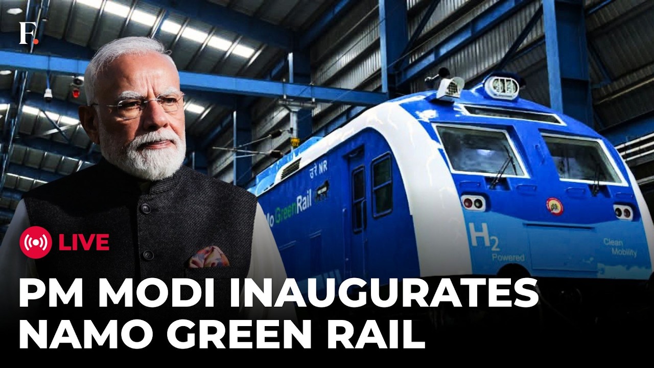 PM Modi LIVE: Indian PM Inaugurates India's First Hydrogen-Powered Train 'Namo Green Rail'