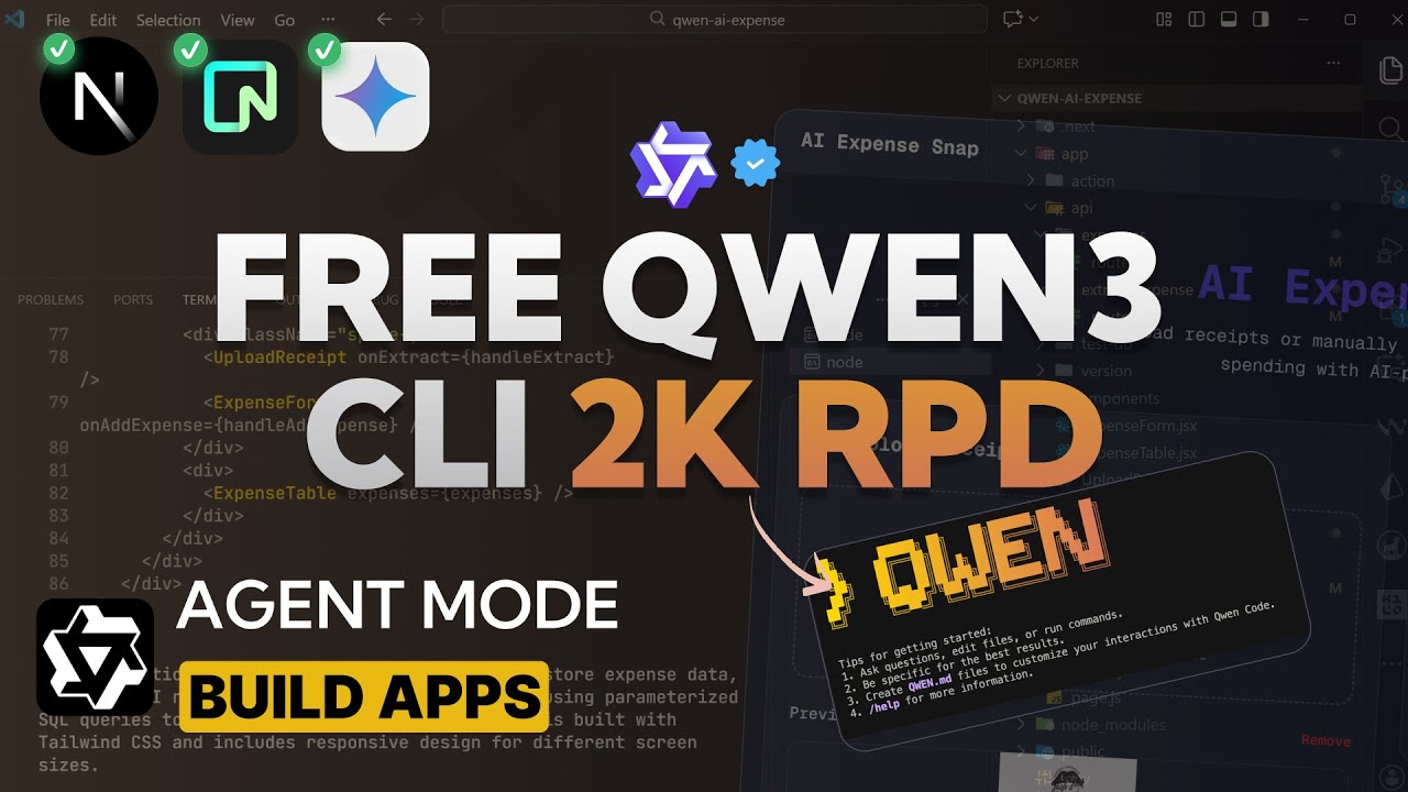 Qwen3 CLI 2K Request Per Day (it's FREE)