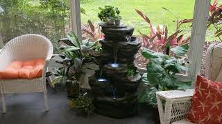 Resin Rock waterfall Fountain from Lowe's